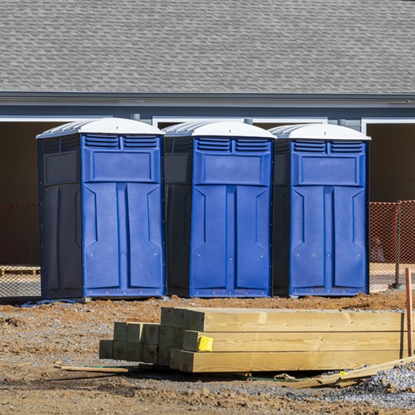 is there a specific order in which to place multiple portable toilets in Amherst Texas